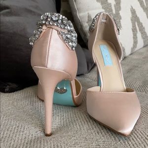 Blue by Betsey Johnson Champagne Satin SB-Rosie